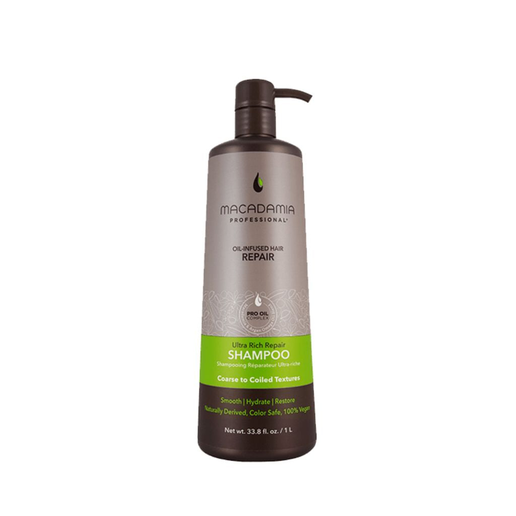 Macadamia Ultra Rich Repair Shampoo 1L - Zennkai