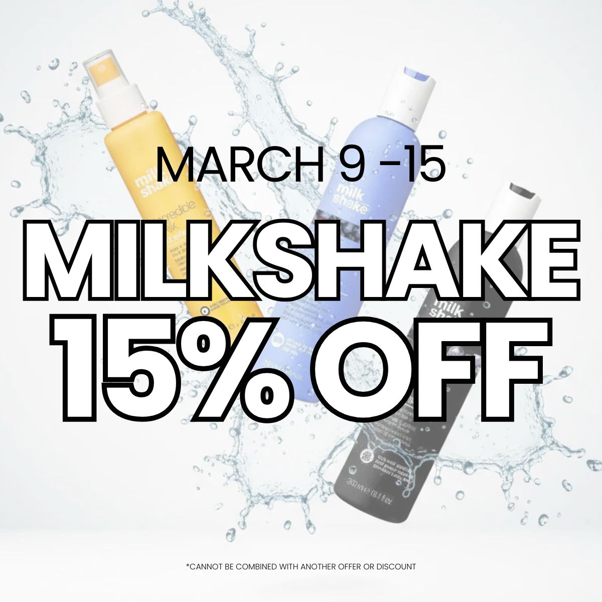 15% off Milkshake Flash Sale