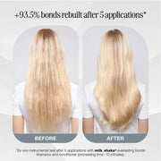 Milkshake Everlasting Bonds Conditioner Before and After Blonde Hair - Zennkai