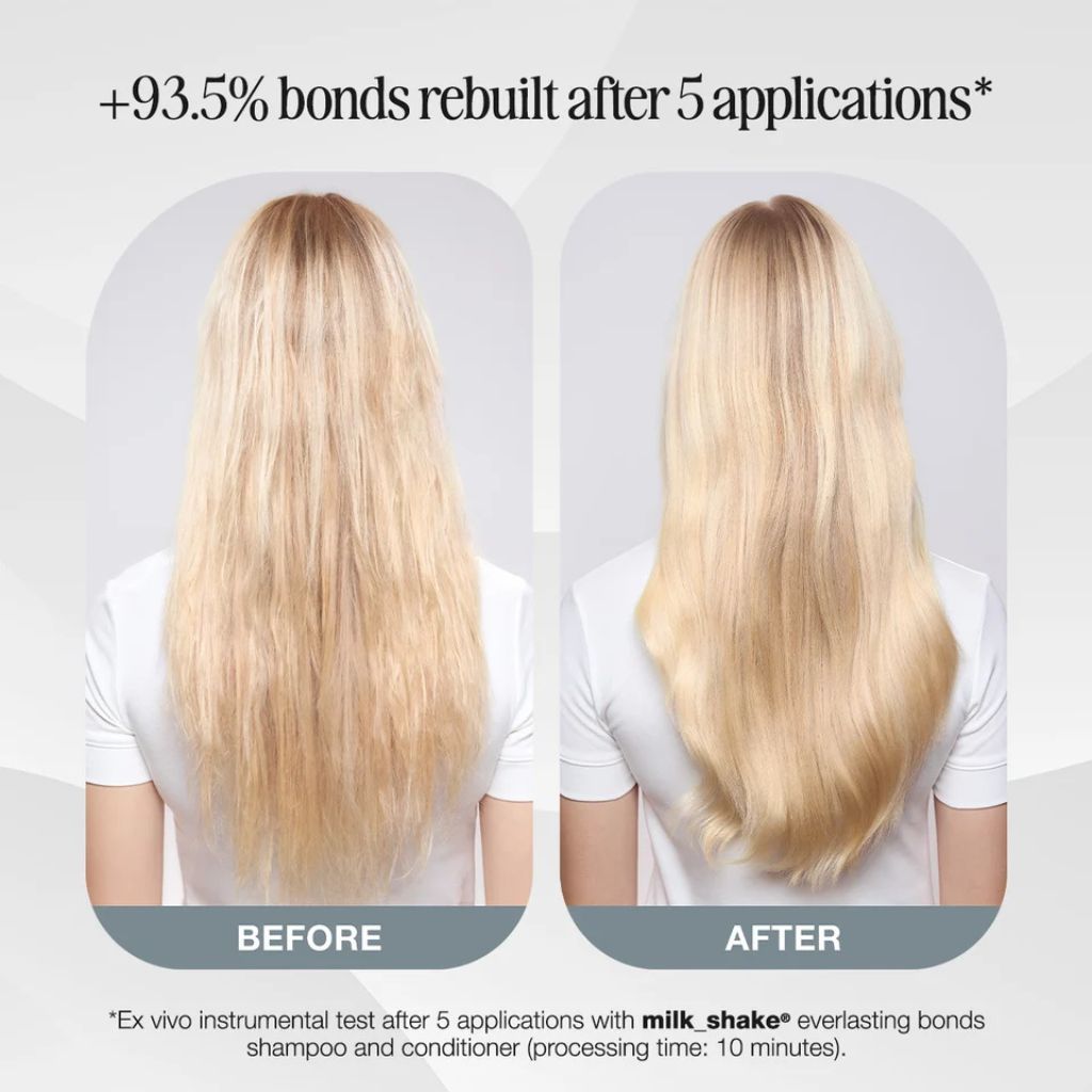 Milkshake Everlasting Bonds Shampoo Before and After Blonde Hair - Zennkai