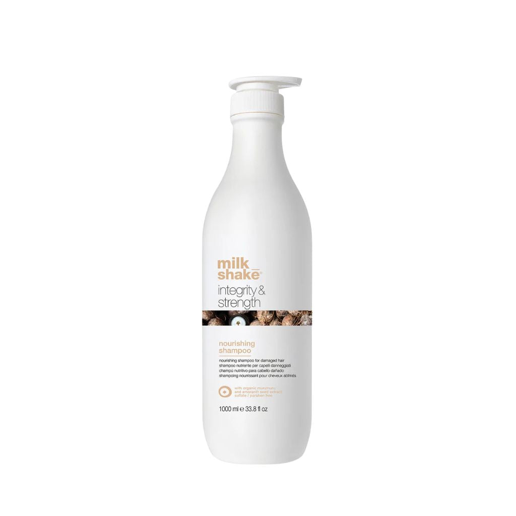 milk_shake Integrity & Strength Nourishing Shampoo 1 litre bottle on white background