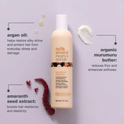 Key features of milk_shake Integrity & Strength Shampoo: paraben-free, sulfate-free, strengthening, frizz-reducing