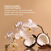 milk_shake Integrity & Strength fragrance profile — sweet and tropical coconut, orchid, and vanilla
