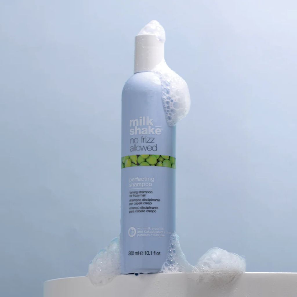 Milkshake No Frizz Allowed Perfecting Shampoo for Frizzy Hair product on bottle - Zennkai