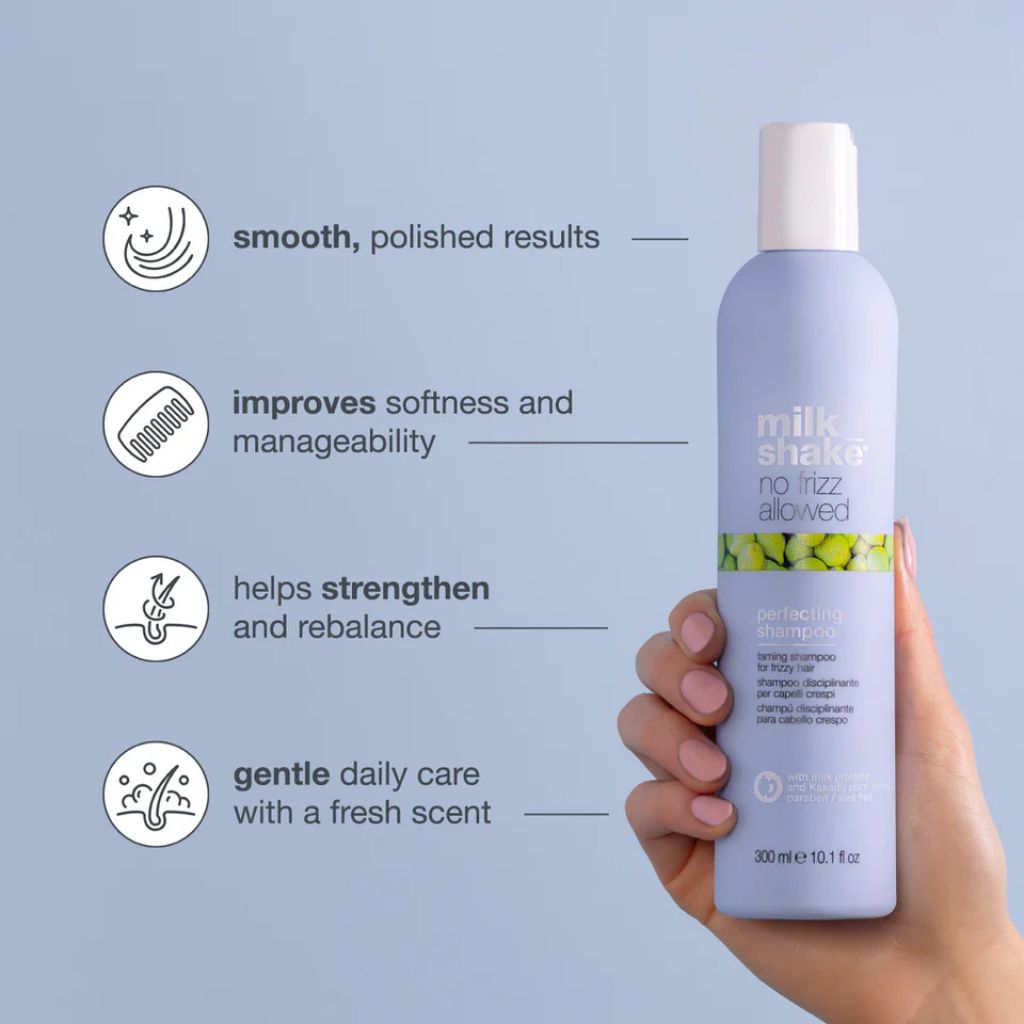 Milkshake No Frizz Allowed Perfecting Shampoo for Frizzy Hair Features and Benefits - Zennkai
