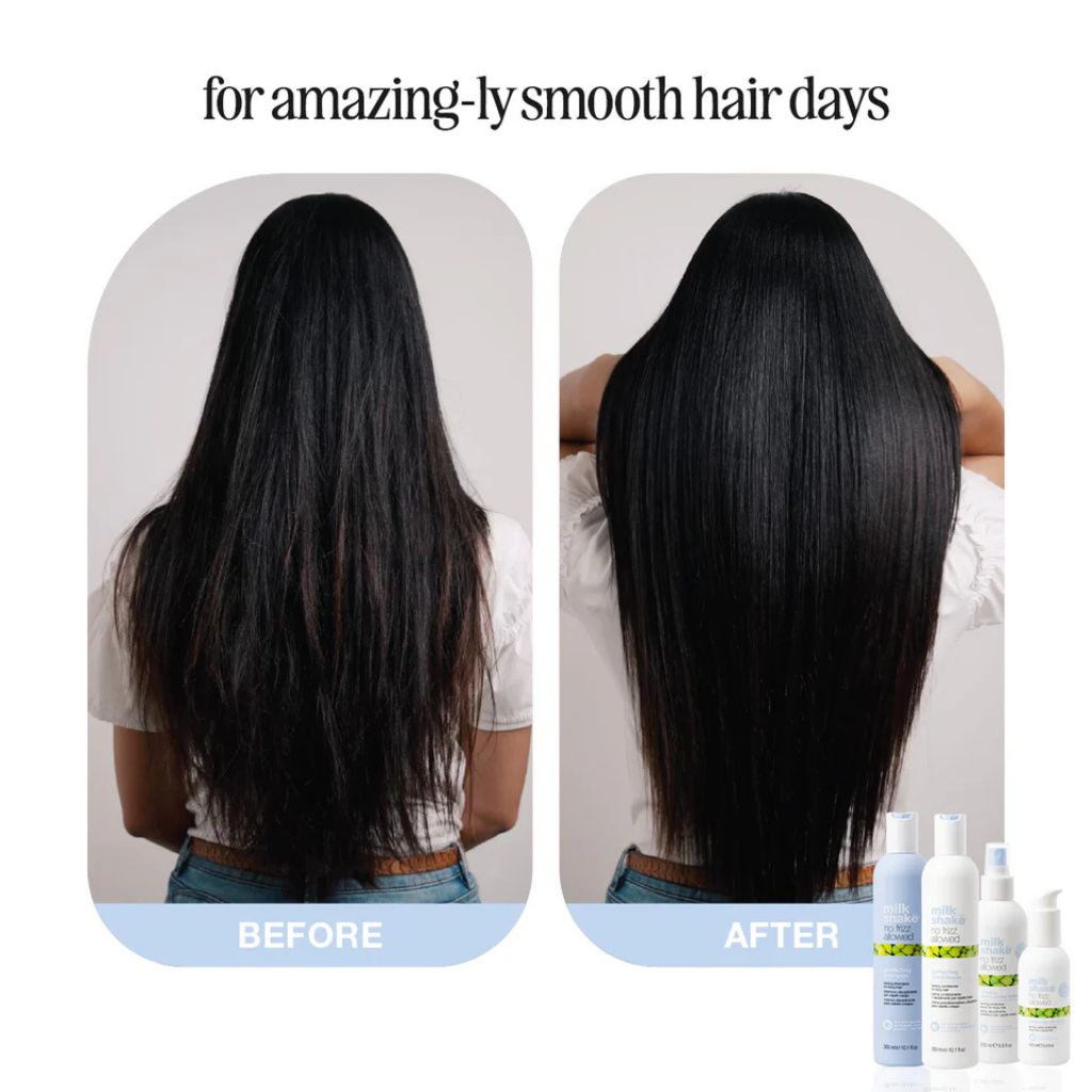 Milkshake No Frizz Allowed Perfecting Shampoo for Frizzy Hair Before and After - Zennkai