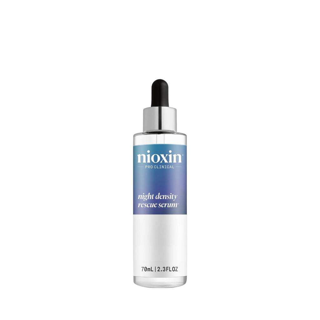 Nioxin Night Density Rescue Serum 70ml — overnight leave-in hair thickening treatment, available at Zennkai Canada