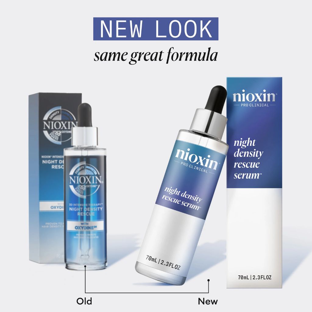 Nioxin Night Density Rescue clinical study results — 90% of users noticed healthier hair