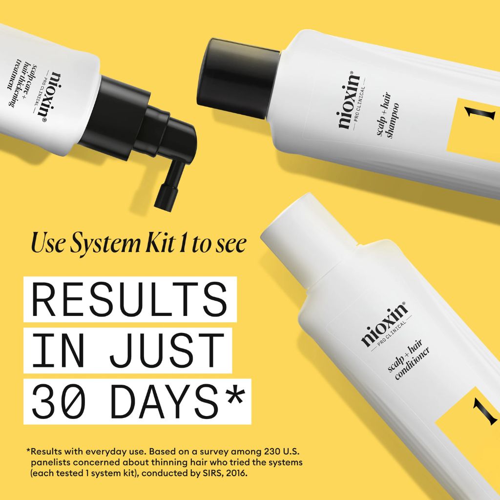 Nioxin System 1 Kit for Light Thinning Results in 30 days - Zennkai