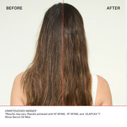 Olaplex No.7 Shine Serum Oil Mist BEfore and After Straight Hair- Zennkai