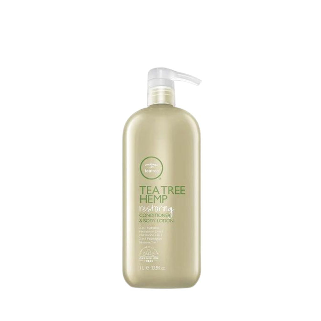 Paul Mitchell Tea Tree Hemp Restoring Conditioner & Body Lotion 1L [LAST CHANCE] - Zennkai