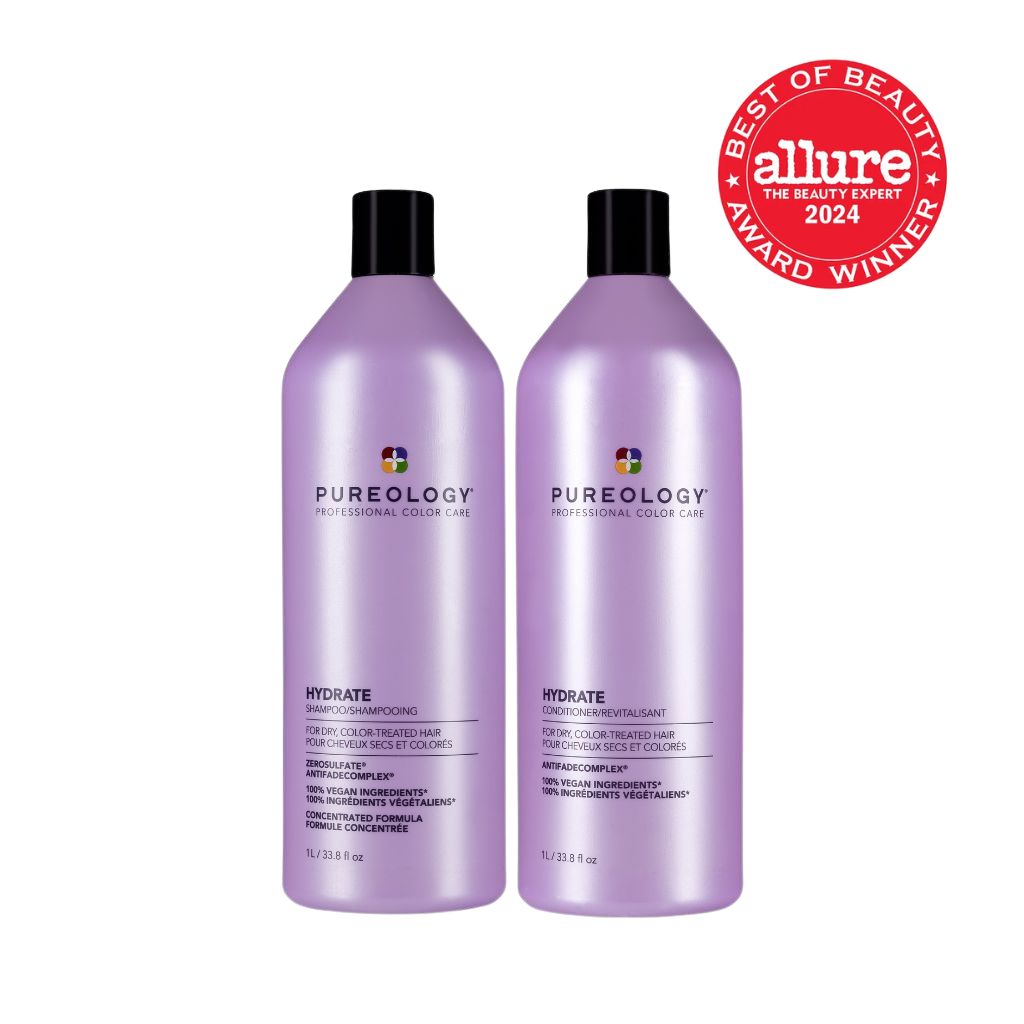 Pureology Hydrate 1 litre professional shampoo conditioner dry colour-treated hair Canada