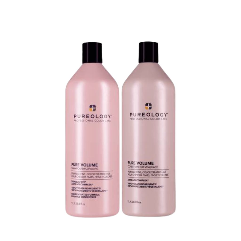 Pureology Pure Volume 1 litre professional volumising shampoo conditioner fine colour-treated hair Canada