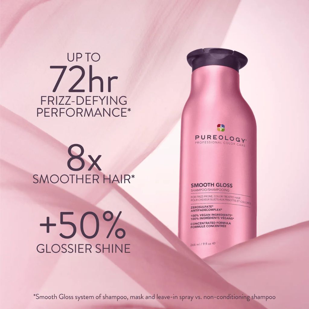 Pureology Smooth Gloss Shampoo Features and Benefits - Zennkai