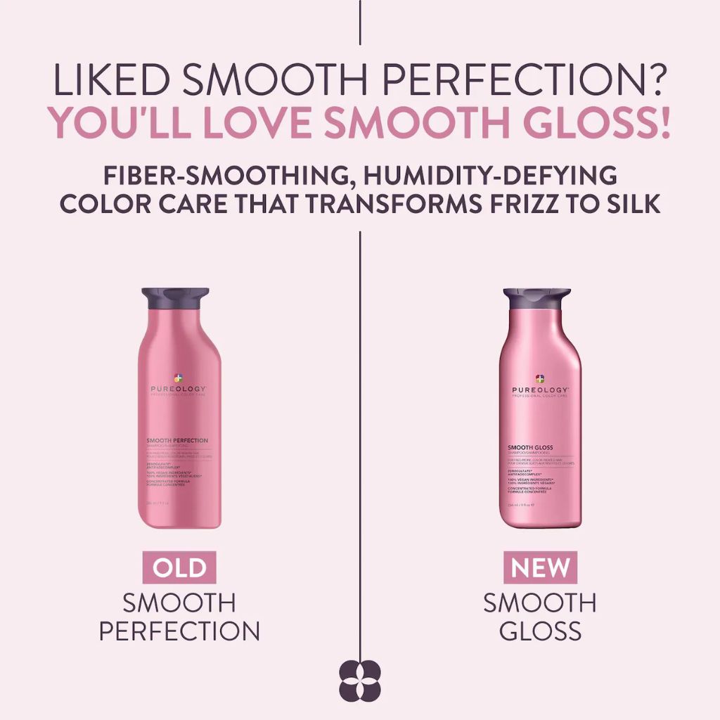Pureology Smooth Gloss Shampoo Old vs New Packaging - Zennkai