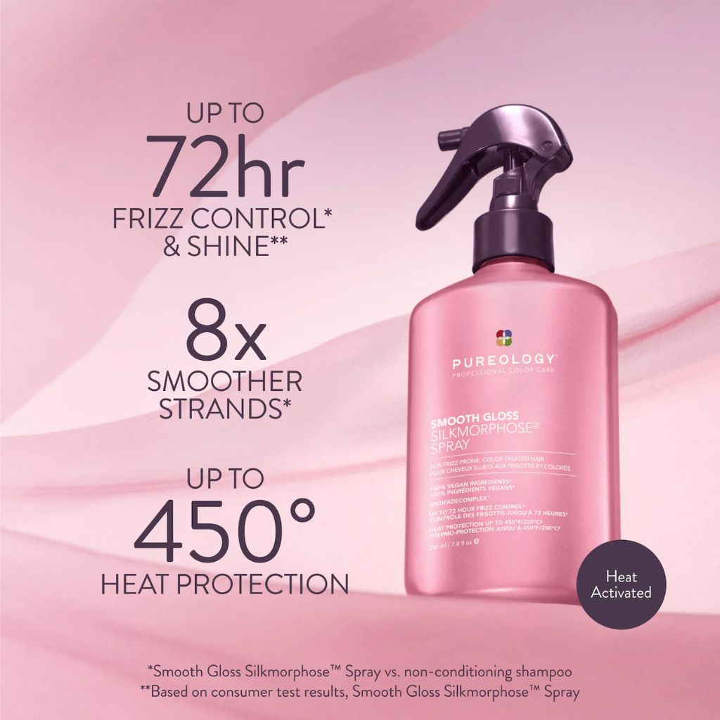 Pureology Smooth Gloss Silkmorphose Spray for Frizzy Hair Features and Benefits - Zennkai