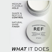 REF Stockholm Shaper Wax MediumH Hold Shaping Cream What it does - Zennkai