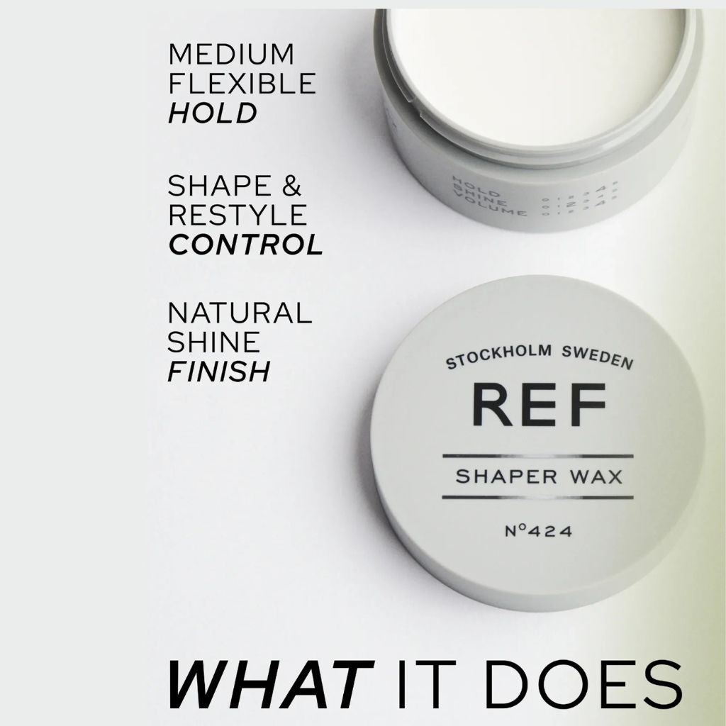 REF Stockholm Shaper Wax MediumH Hold Shaping Cream What it does - Zennkai