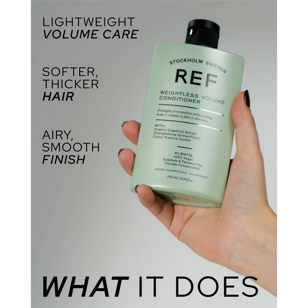 REF Stockholm Weightless Volume Conditioner What it Does - Zennkai