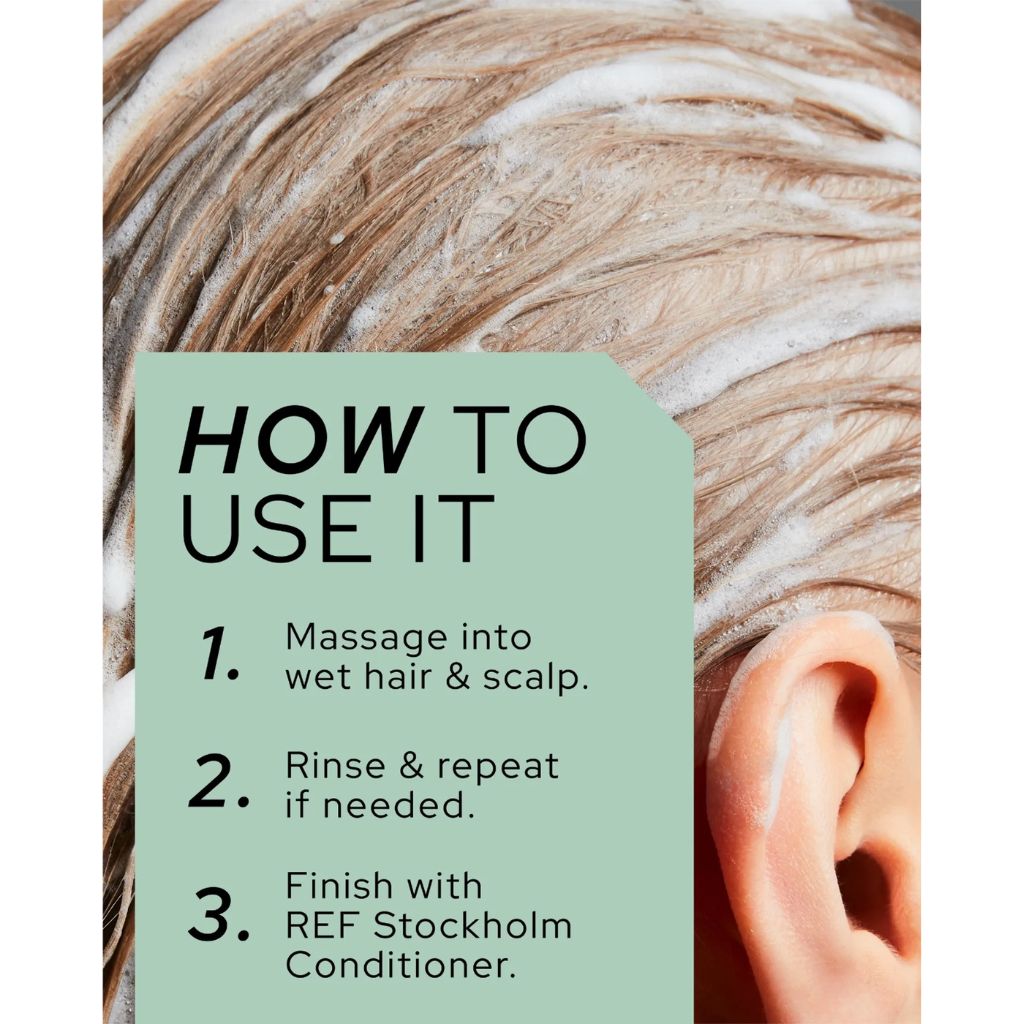 REF Stockholm Weightless Volume Shampoo How to Use - Zennkai