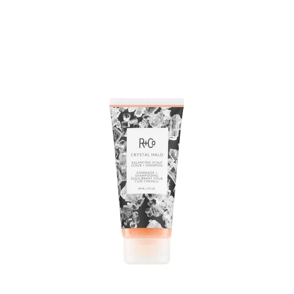 R+Co CRYSTAL HALO Balancing Scalp Scrub + Shampoo