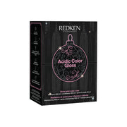 Redken Acidic Color Gloss Holiday Set with shampoo, conditioner and free treatment in black holiday gift box
