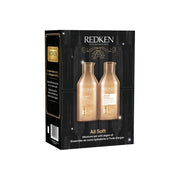 Back of Redken All Soft Holiday Set gift box