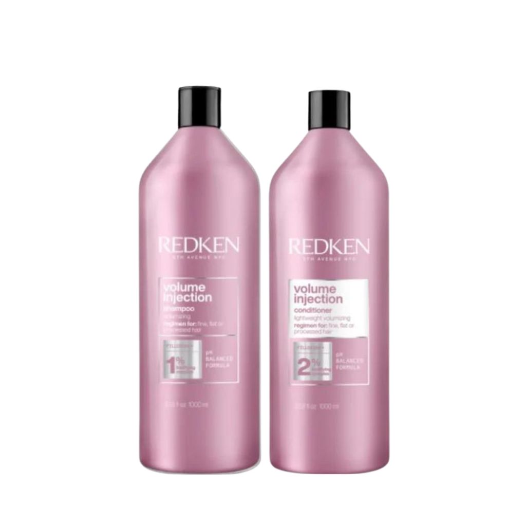 Redken Volume Injection 1 litre professional volumising shampoo conditioner fine hair Canada