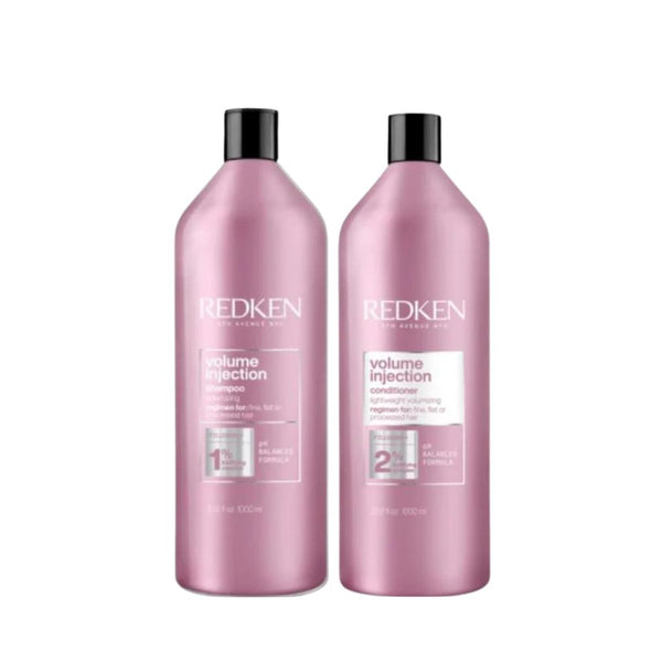 Redken Volume Injection 1 litre professional volumising shampoo conditioner fine hair Canada