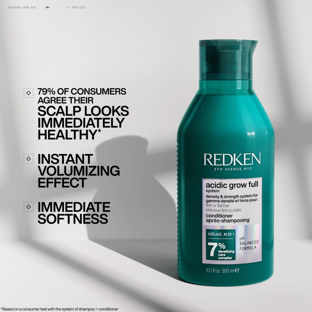 Redken Acidic Grow Full 1 litre professional fine hair volume bond repair shampoo conditioner Canada