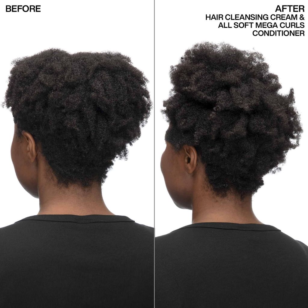 Woman applying Redken Hair Cleansing Creme Shampoo to wet hair in shower