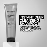 Redken Hair Cleansing Creme Shampoo removes hard water minerals and product buildup