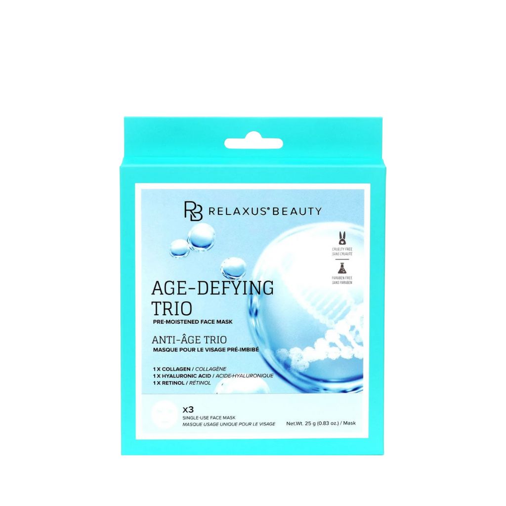 Relaxus Beauty Age-Defying Face Mask Trio - Zennkai