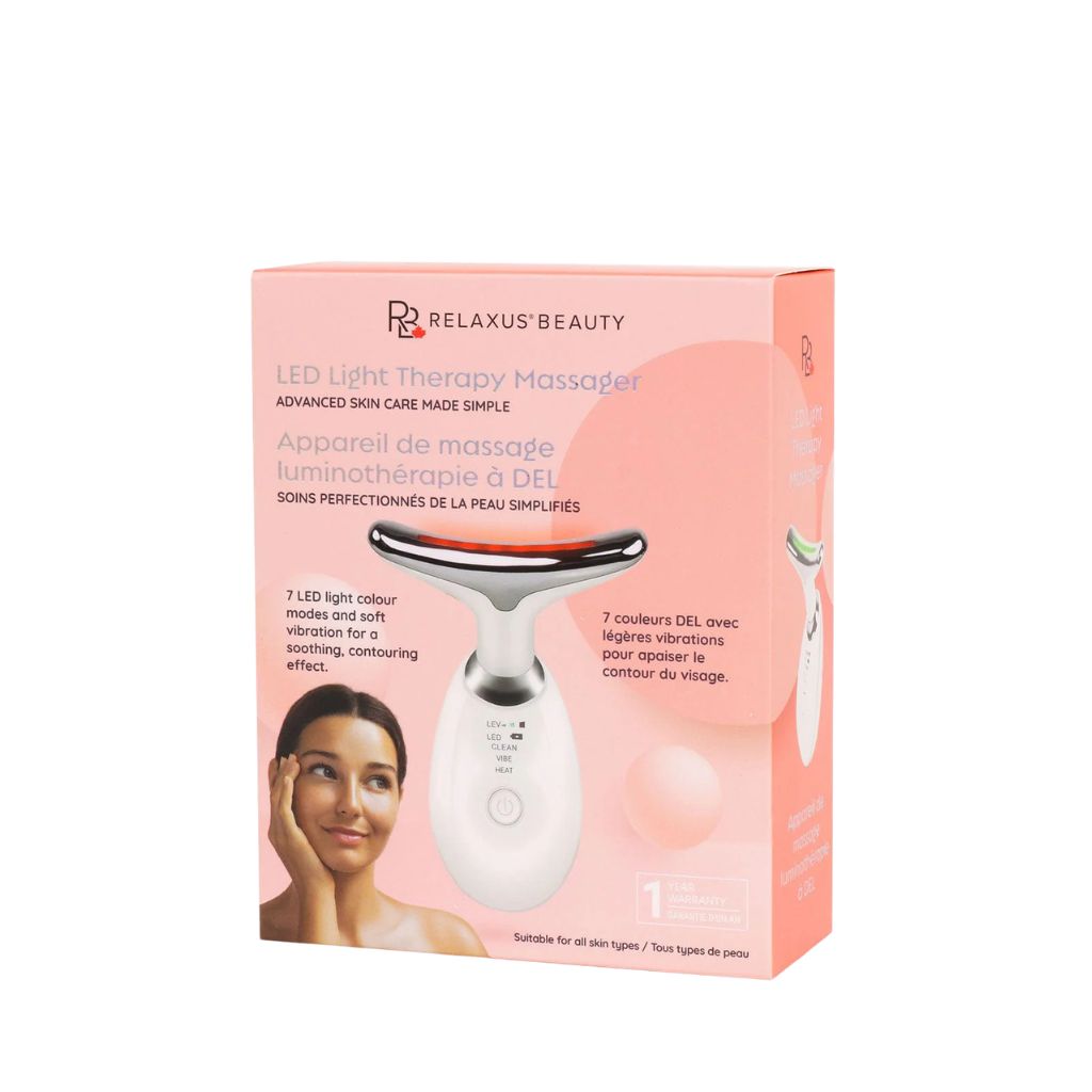 Relaxus LED Light Therapy Wand for All Skin Types in Box - Zennkai
