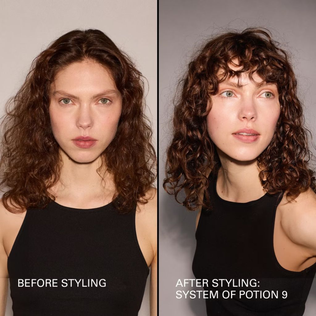 Sebastian Potion 9 Leave-In Conditioner & Styling Cream Before and After Zennkai Canada