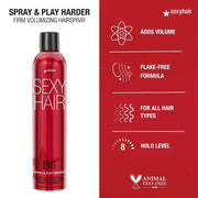 Big Sexy Hair Spray and Play Harder Firm Hairspray 300g