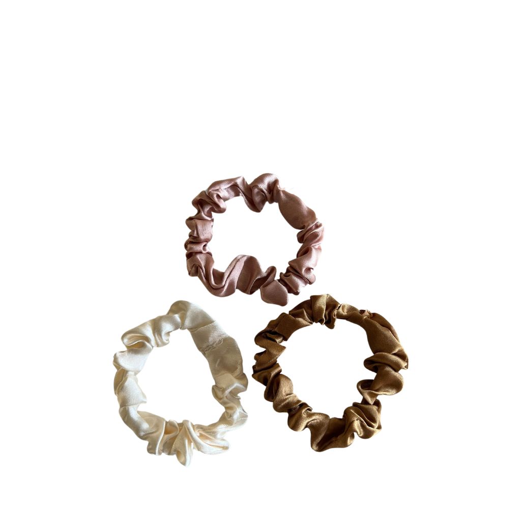 Skinny Satin Scrunchie 3/pack - Zennkai