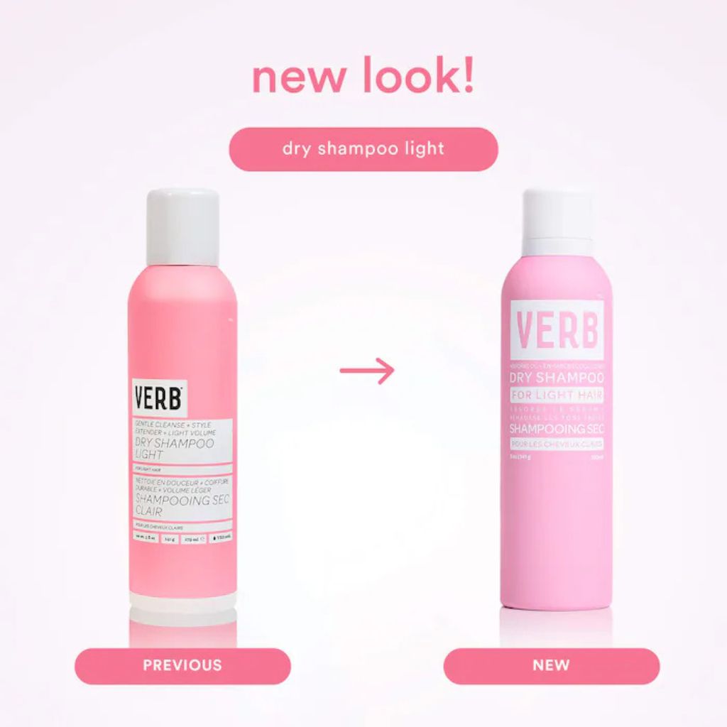 VERB Dry Shampoo for Light Hair Old vs New Packaging - Zennkai