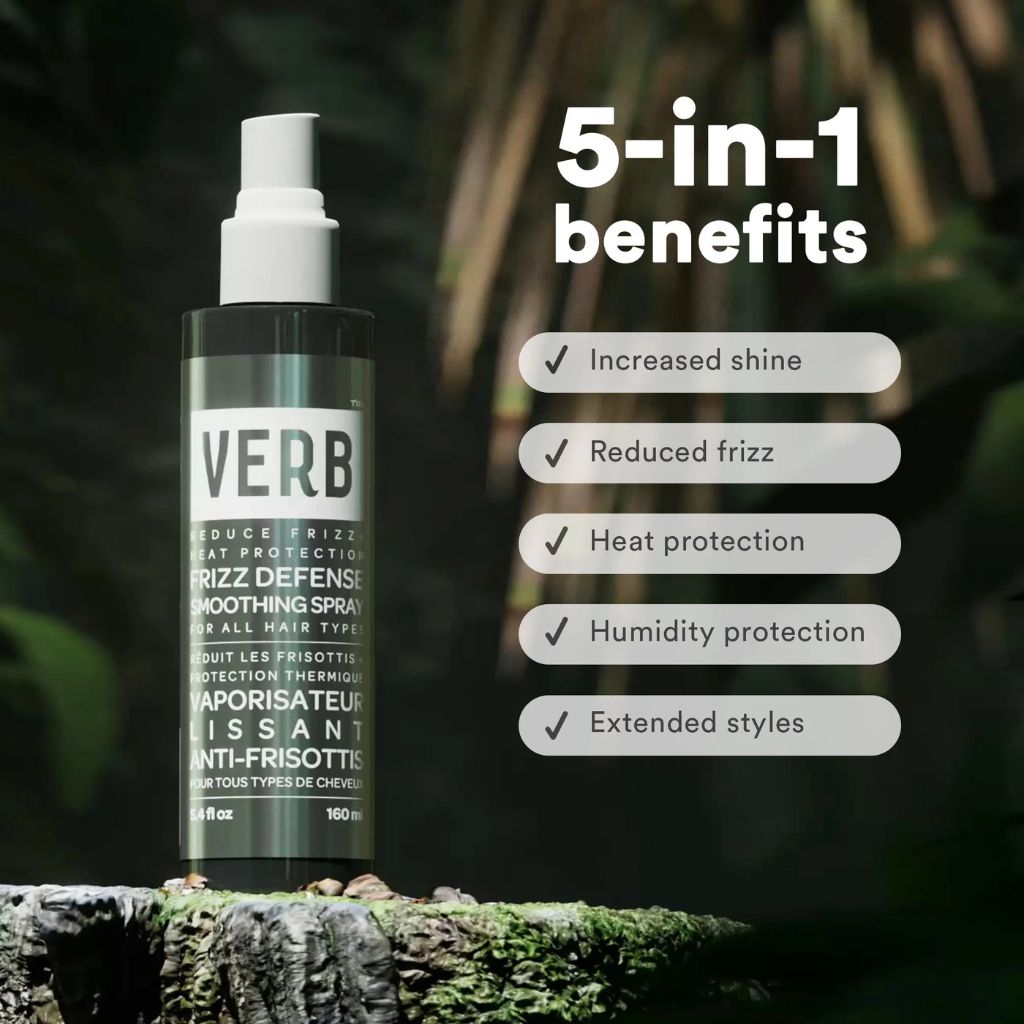 VERB Frizz Defense Smoothing Spray Travel Size Key Benefits - Zennkai
