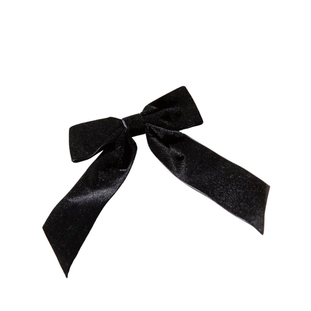 Velvet Bow Hair Clip