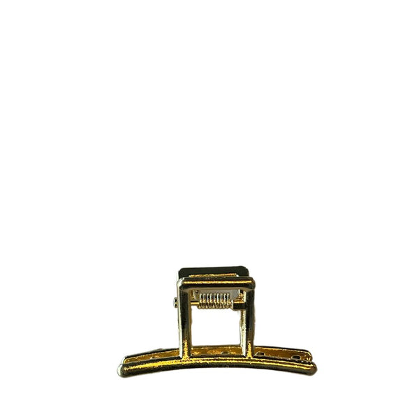 Mini Claw Clip - Gold Bar