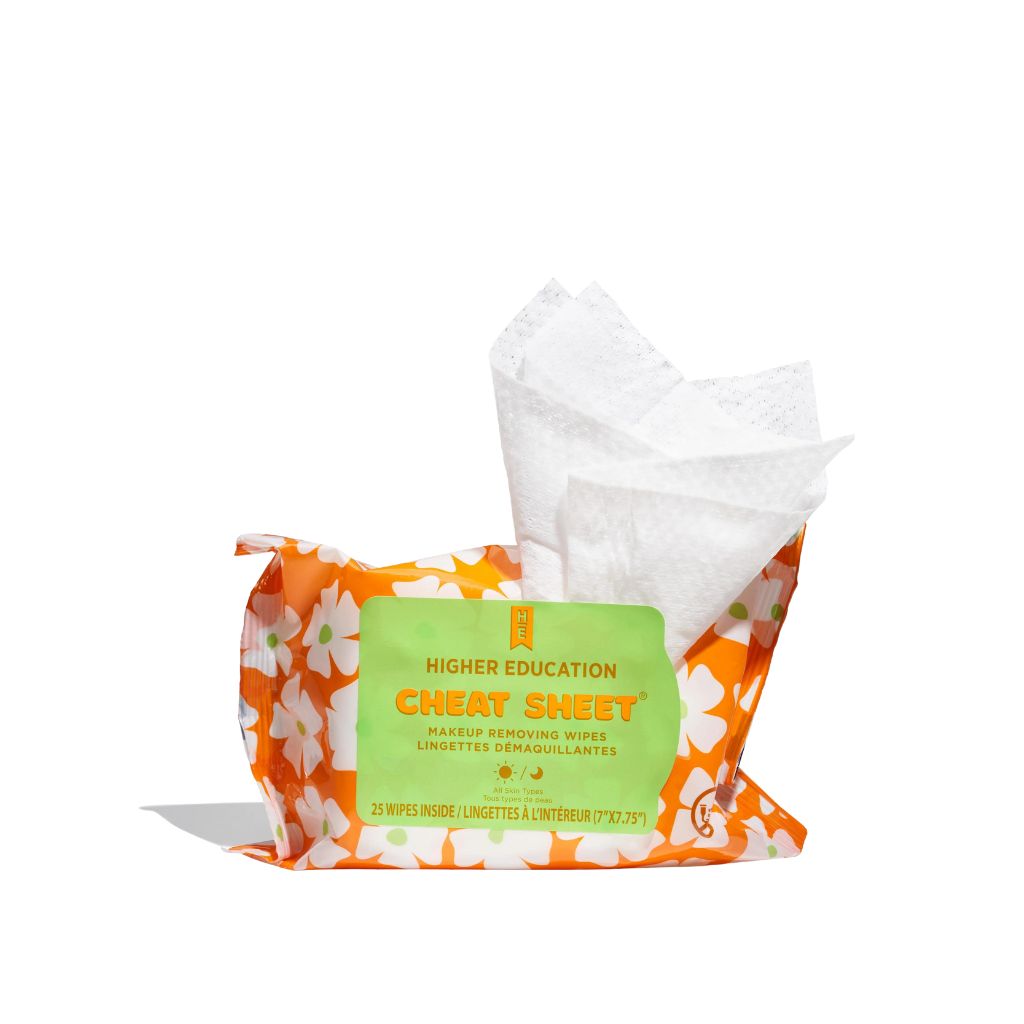 Higher Education CHEAT SHEET® Makeup Removing Wipes - Zennkai