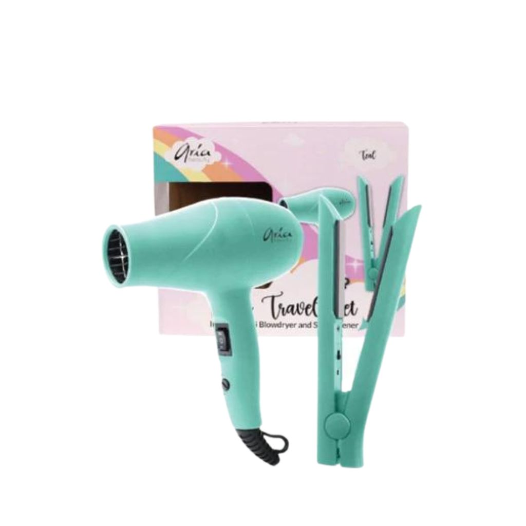 Aria Beauty Mini Blowdryer and Straightener Travel Set - Zennkai