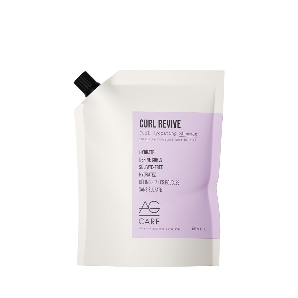 AG Curl Revive Curl Hydrating Shampoo 1L Refill Pouch - Zennkai