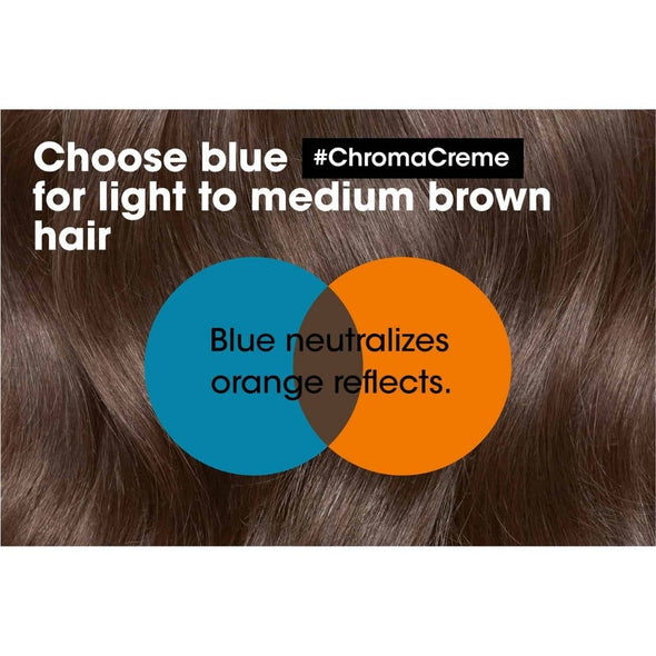 L'Oreal Professionnel Chroma Creme Blue Shampoo for Light Brown Hair